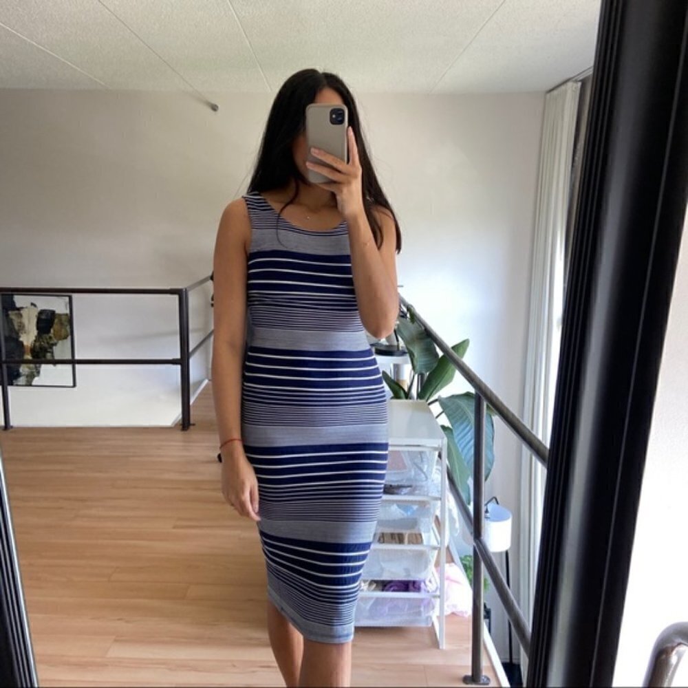 MAEVE Anthropologie Edisto striped midi dress sz XS - Picture 3 of 9